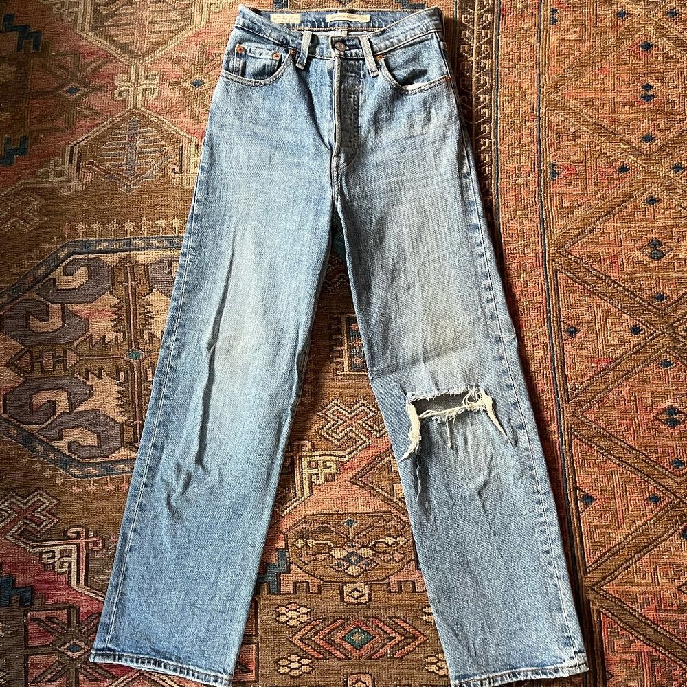 levi's ribcage straight leg size 25